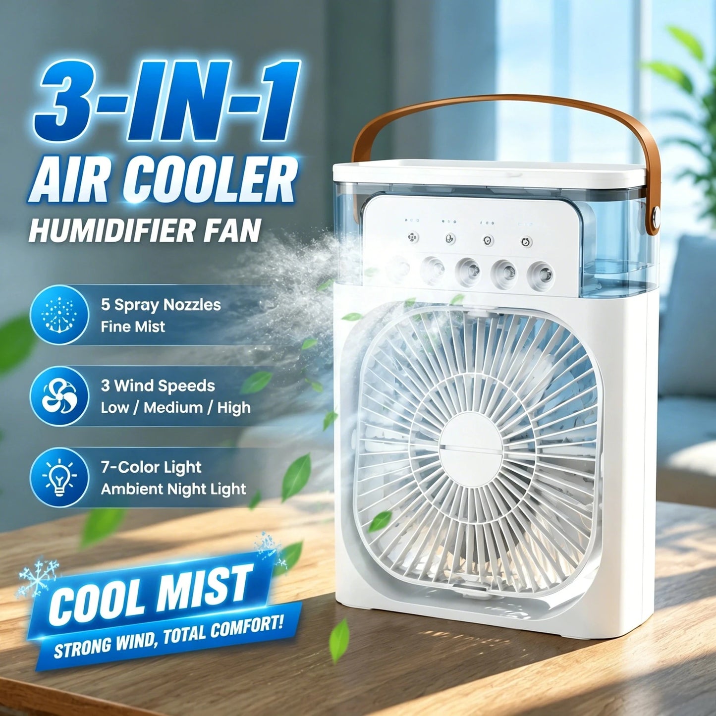 Tragbarer Ventilator mit Klimaanlage