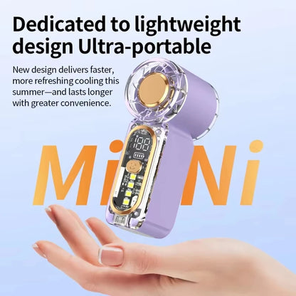 Mini-Handventilator mit Digitaldisplay